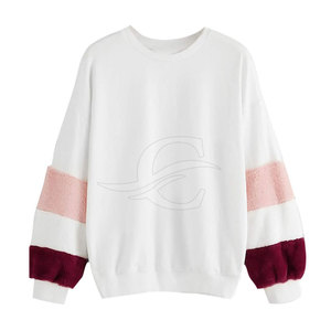 Sweatshirts décontractés chauds pour femmes, style tendance, séchage rapide, respirant, uni, teint et doublé confortable - Product Image 1