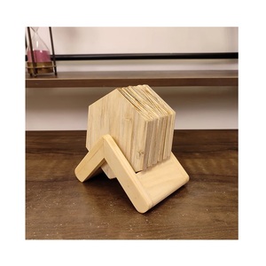 Sous-verres en bois imprimés en émail pour boissons, sous-verres de table de style ferme naturel pour les comptoirs de salle à manger, de café et de cuisine - Product Image 4