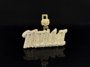 Pendentif personnalisé en acier inoxydable Hip Hop avec CZ et diamants glacés - Product Image 2