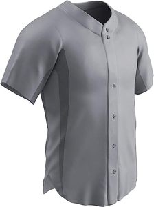 Super qualité pas cher blanc uni col en V à manches courtes conception personnalisée tirer sur fermeture 2 boutons Cool Base Jersey - Product Image 6