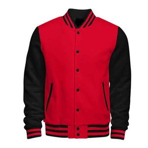 Venta al por mayor de béisbol Bomber Jacket Vintage Sudadera Casual Unisex Streetwear Chaqueta con parche - Product Image 2