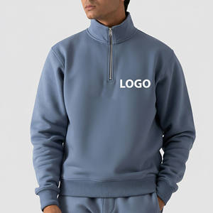 Vêtements de rue pour hommes surdimensionnés, de qualité supérieure, fabriqués en usine OEM, en coton lourd d'hiver, avec fermeture éclair sur le devant, imprimés et brodés sur mesure - Product Image 4