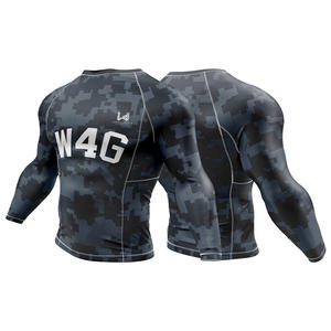 Nouveau maillot de sport pour homme personnalisé, léger, respirant, sans couture, compression, séchage rapide, haut de yoga actif à haute élasticité, mince - Product Image 4