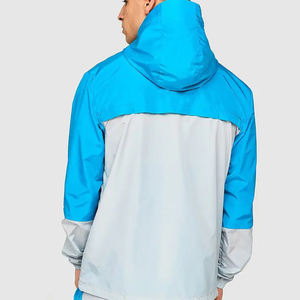 Men Winter Plus Size Printed Hooded Solid Polyester/Nylon Windbreaker <b>Short</b> Tracksuit Drawstring <b>Jackets</b> <b>Shorts</b> Two Piece Set - Product Image 3