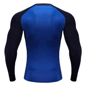 เสื้อใส่เล่นยิมแขนยาวสำหรับผู้ชายเสื้อรัดรูป BJJ สแปนเด็กซ์ MMA - Product Image 2