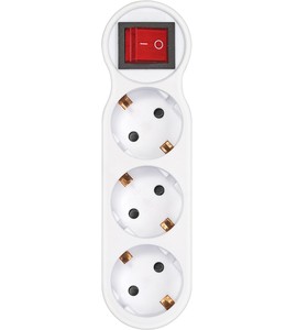 อะแดปเตอร์เต้ารับสามทางพร้อมสวิตช์สีขาว 16A (ไซมอน CL910402) - Product Image 2