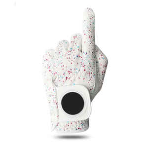 Gants de golf pour femmes en cuir véritable, personnalisables avec logo de marque, confortables, respirants, avec sangle réglable, fabrication sur mesure, vente en ligne - Product Image 2