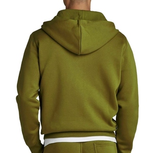 Winter Cotton Blended Men Full Zip Up Hoodie High Quality Custom Made OEM Latest Wholesale Pullover Streetwear Hoodie - Product Image 5
