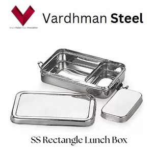 Lonchera de Acero Inoxidable en Oferta, Lonchera Rectangular de Acero, Lonchera Metálica, Lonchera Rectangular, Lonchera - Product Image 5