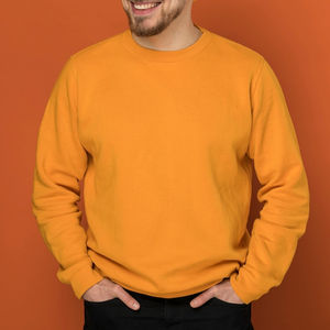 เสื้อสเวตเชิ้ตคอกลมผู้ชายทรงโอเวอร์ไซส์มีฮู้ด ผ้าฝ้ายพรีเมียม พิมพ์ลายกราฟิกตามสั่ง ย้อมสี แขนยาว ผู้ผลิต OEM - Product Image 1