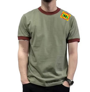 เสื้อยืดเปล่าคุณภาพสูง ขายดี ราคาถูก รับผลิตตามสั่ง MOQ ต่ำ ผ้าฝ้าย 100% น้ำหนัก 240 กรัม ทรงปกติ เสื้อยืดผู้ชาย - Product Image 1