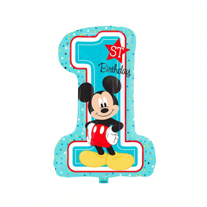 Palloncino in Foil di Topolino 48X71Cm per Decorazione Festa Primo Compleanno - Product Image 2