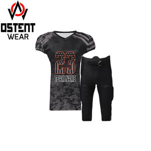 Conjunto de uniforme de fútbol americano personalizado de alta calidad para hombres, tamaño juvenil, nuevo diseño de color impreso, venta al por mayor para uso deportivo - Product Image 2