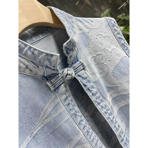 Premium Quality New Design Fashion Sleeveless Jacket Unisex Men <b>Women</b> Denim Cowboy <b>Vest</b> Ladies Hooded Denim <b>Vest</b> - Product Image 4