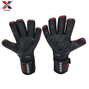 Gants de gardien de but de football unisexes pour adultes de haute qualité, en cuir imperméable, avec sangle de poignet réglable et fermeture auto-agrippante - Product Image 2