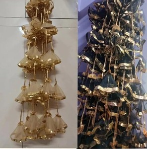 Decoraciones DE BODA Net String Gota Lace Party Event Decoración festiva Idea Multi Color Stage Telón de fondo Ganpati Temple Decoration - Product Image 2