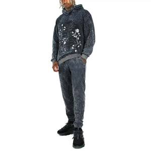 Vente en gros Jogger de sport unisexe Ensembles de jogging pour hommes Survêtement Survêtement uni Survêtement Entraînement Survêtement délavé à l'acide - Product Image 6