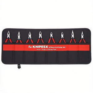 For KNIPEX 8-Piece Circlip <b>Pliers</b> <b>Set</b> Version 1 10-60 mm in Roll-Up Pouch - Product Image 3