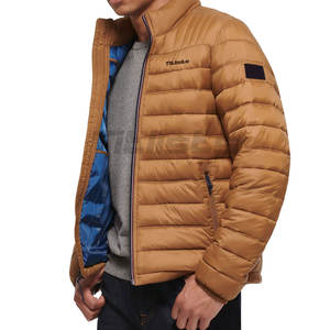 Recién llegado de invierno de fábrica, chaqueta acolchada de manga larga para hombre con logotipo personalizado, chaquetas acolchadas impresas - Product Image 3