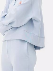 À la mode Demi Zip Pull Vêtements Mode Hoodies Demi Zip Hoodies pour Femmes Surdimensionné Plus La Taille Femmes Hoodies & Sweatshirts - Product Image 6