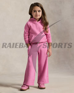 Pantalones acampanados de algodón transpirables para mujer y niña, estilo holgado, tendencia 2026, hechos a medida, color rosa, disponibles en todas las tallas y colores. - Product Image 2