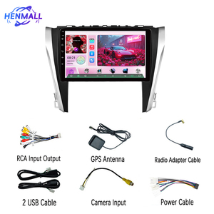 Lecteur DVD de voiture Android avec écran IPS 9 pouces 2 Din, GPS, WIFI, <span class=keywords><strong>YouTube</strong></span>, Qualcomm Snapdragon, pour Toyota Camry V55 2015-2017 - Product Image 6