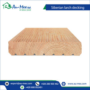 Tableros de cubierta de madera maciza de alerce siberiano 27X14 0/142/145mm Perfil de caña/ranurado - Product Image 2