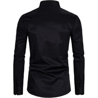 Kemeja Pria Slim Fit yang Modis dengan Desain Rapi dan Kain Lembut yang Bernapas untuk Pakaian Kantor Profesional.
