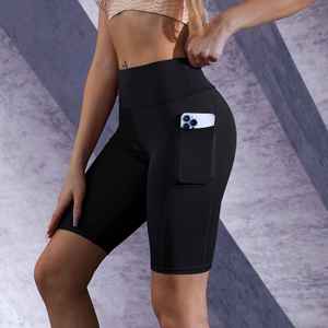 กางเกงขาสั้นแบบมีกระเป๋าด้านข้างไม่มีตะเข็บสำหรับออกกำลังกายเล่นกีฬายิมออกแบบได้ตามต้องการ - Product Image 5