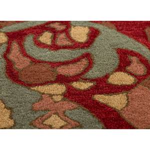 Hacienda <b>Hand</b> <b>Tufted</b> Wool <b>Rugs</b> Red & Orange 10mm Thickness for Home Use-for Living Room Hallway Bedroom for Teens-Tra-15057 - Product Image 3