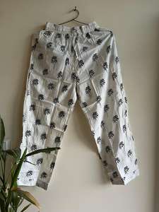 Femmes belle noir imprimé fleuri coton pyjama ensemble col en V nuit costume doux respirant vêtements de nuit confortable Sexy Style décontracté - Product Image 3