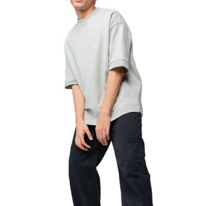 T-shirts personnalisés pour hommes à manches courtes, 100% coton, tissus doux et confortables, vêtements d'été pour hommes, prix de gros - Product Image 3