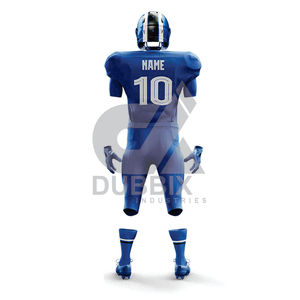 Uniformes de football américain à séchage rapide de haute qualité ensembles et hauts confortables en couleurs unies motif de drapeau différents styles - Product Image 2