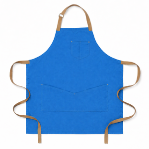 Tablier sans manches en toile résistante à l'eau pour salons de manucure, restaurants, bars, uniformes de travail, charpentiers, baristas, élégant, 1 à 4 poches MORGANS - Product Image 5