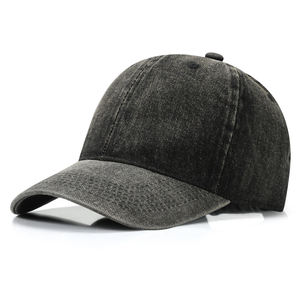 Casquette de baseball de sport vintage à 6 panneaux de haute qualité Logo de broderie personnalisé chapeau réglable lavé Style sportif - Product Image 3