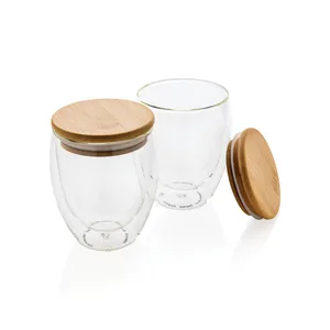 Set di 2 Bicchieri in Vetro Borosilicato Personalizzati, Prodotto Premium per Merchandising - Product Image 1