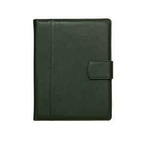 Carpeta de presentación de cuero ejecutiva Cierre magnético Organizador de documentos de tamaño A4 con diseño estampado Modelo de marca NJ 2017 - Product Image 1