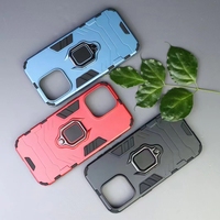 Étui de protection antichoc rigide pour SAM S23 S24 avec étui de téléphone à anneau en métal pour Iphone 16 15 Pro Max Plus
