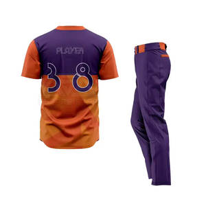 2025 ensemble d'uniformes de baseball personnalisés pour hommes respirant meilleure qualité vêtements de sport bas prix de gros - Product Image 2