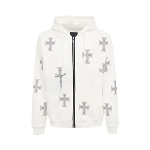 Chándal con diamantes de imitación para hombre, ropa de invierno cálida y personalizada con logotipo personalizado de alta calidad, chándales con diamantes de imitación transpirables de algodón para hombre, novedad - Product Image 2