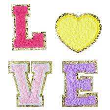 High Quality <b>Iron</b>-<b>On</b> Chenille Patches Large Love/Xoxo for Winter <b>Clothing</b> Digital Printed Valentine's Day Patch for Crew - Product Image 6