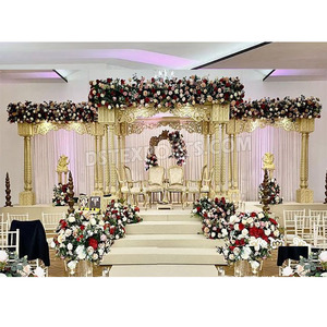 ทริวเมน Mandap ขนาดใหญ่สำหรับงานแต่งงานอินเดียพิธีแต่งงานฮินดูเสาสามเสาสำหรับตกแต่งแบบแมนเด็ปงานแต่งสหรัฐอเมริกา - Product Image 1