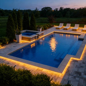 Piscina de fibra de vidrio resistente a los rayos UV, de bajo mantenimiento, para resort, grande, de larga duración. - Product Image 3