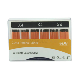 Puntas de Gutapercha UDG 60, Codificadas por Color, Tamaño X5, Material de Relleno Dental - Product Image 2