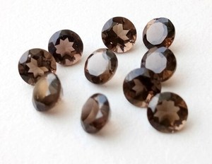 Bola redonda de cuarzo ahumado natural cabujón calibrado suelto de proveedor de piedras preciosas piedras semipreciosas para la fabricación de joyas - Product Image 1