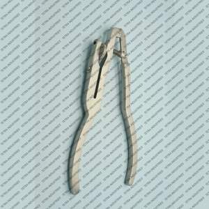 Fórceps de perforación de presa de goma marfil de acero inoxidable alemán 6 instrumento de perforación de agujero de abrazadera ergonómico endodóntico Dental Manual reutilizable - Product Image 4