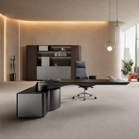 Chaise de bureau de direction ergonomique à dossier haut en cuir PU, pivotante, avec base chromée et roulettes silencieuses