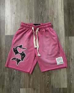 Short de rue unisexe lavé à l'acide personnalisé en gros Short de rue épais taille haute décontracté taille élastique solide 100% coton écologique - Product Image 4