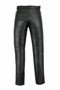 Custom New Men Leather Pant <b>Jeans</b> Steampunk Gothic Motorbike Pants Trousers genuine Flared Leather Pants Reasonable Price - Product Image 6