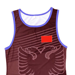 ชุดนักมวยปล้ำพิมพ์ลายแบบซับลิเมชั่น คุณภาพเยี่ยม ออกแบบโลโก้ของคุณเอง ตัดเย็บอัตโนมัติ ชุดนักมวยปล้ำสำหรับผู้ใหญ่ - Product Image 2